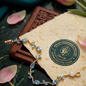 The Indigo Tulip Buds Bracelet