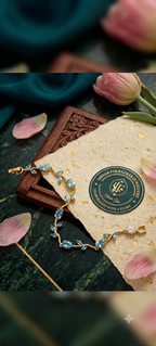 The Indigo Tulip Buds Bracelet