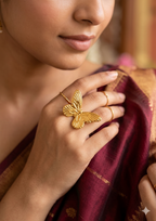 "Chrysalis Gleam" Statement Ring