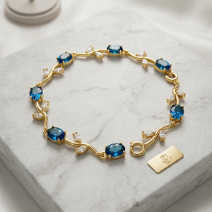 The Indigo Tulip Buds Bracelet