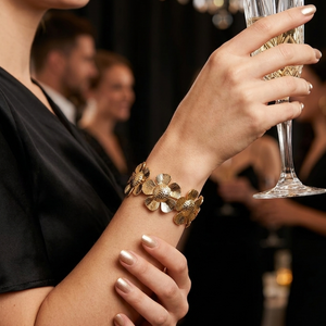 Floral Cuff Bracelet