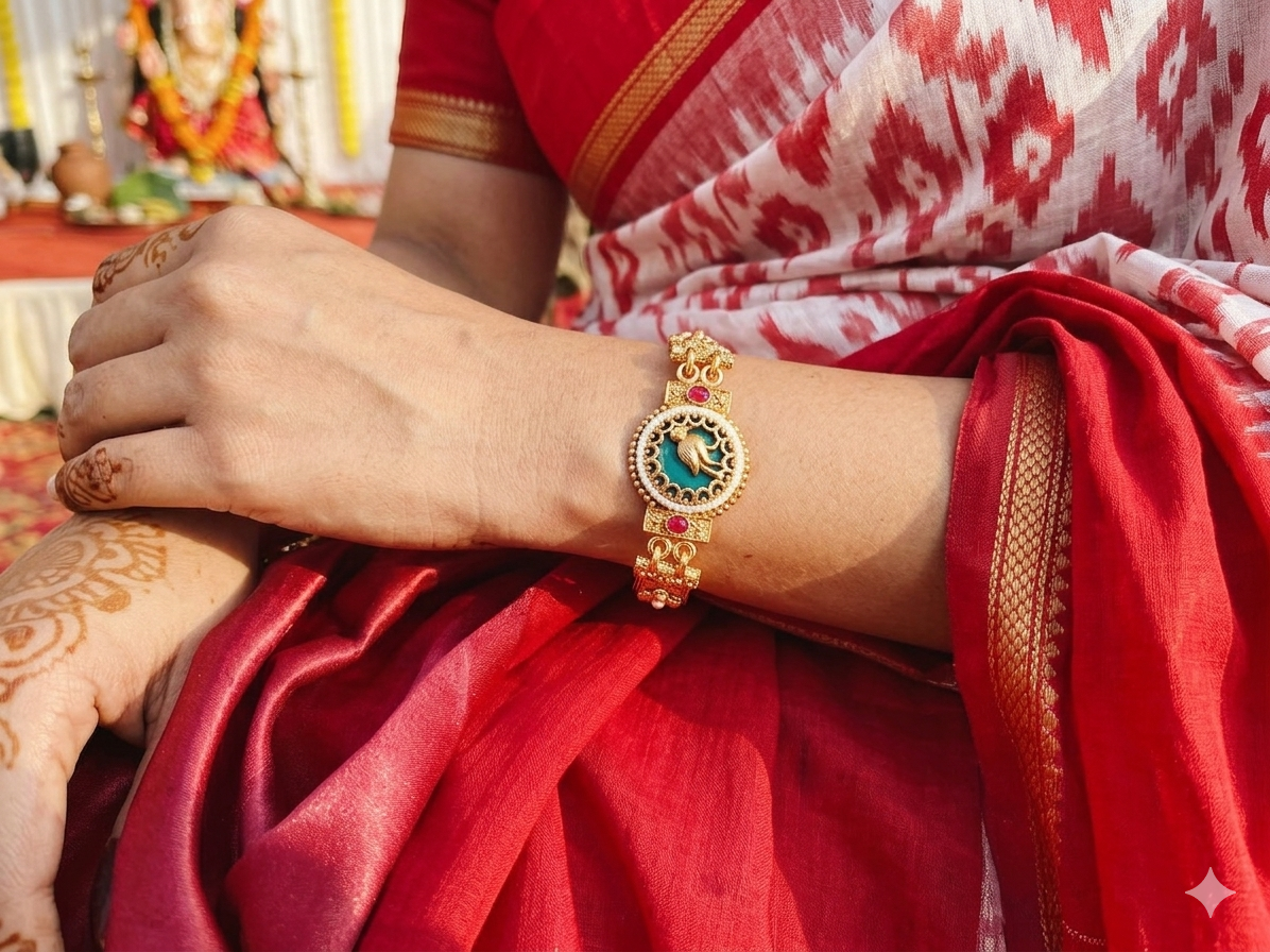 Rajwadi Heritage Watch Bracelet