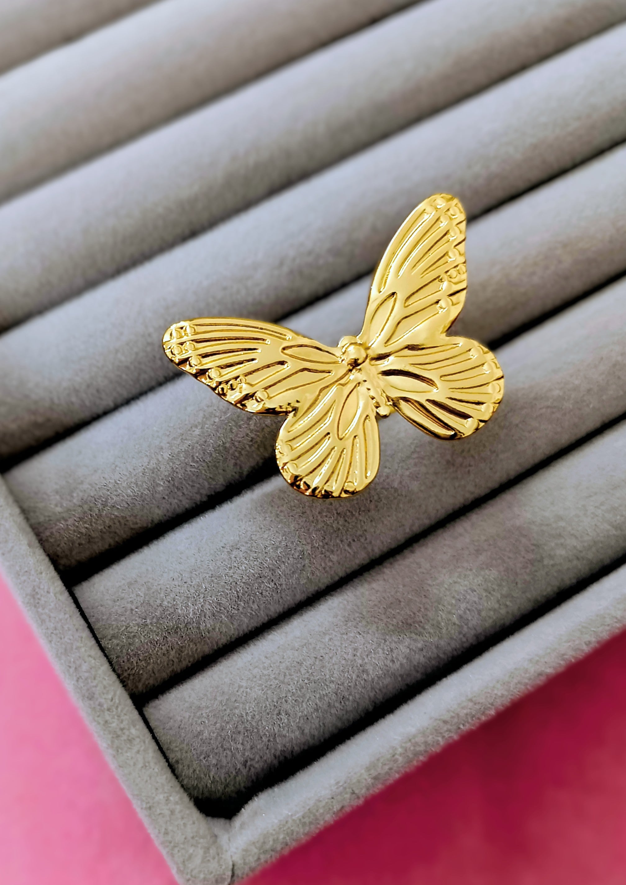"Chrysalis Gleam" Statement Ring