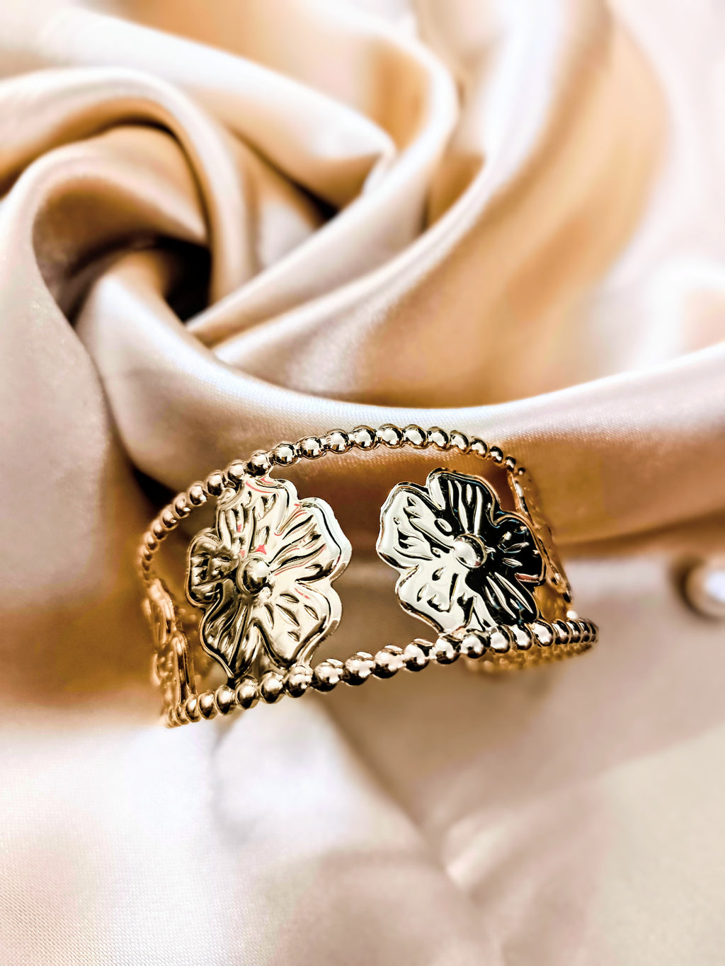 Clover Motif Cuff