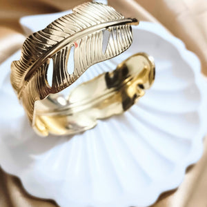 Feather Cuff Bracelet