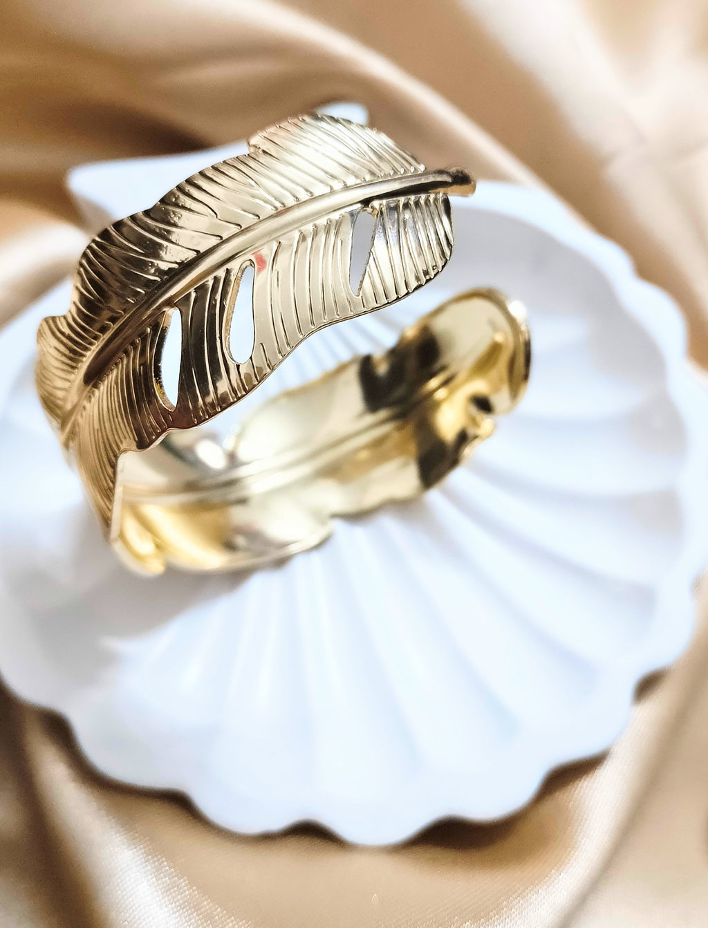 Feather Cuff Bracelet