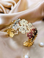 Gold Stainless Steel Cuff Bracelet