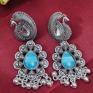 Ethnic Peacock Jhumki Earrings: