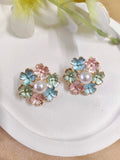 Floral Wreath Cluster Studs