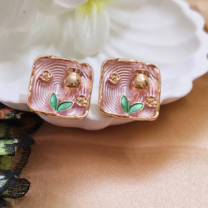 The Blush Flora Studs