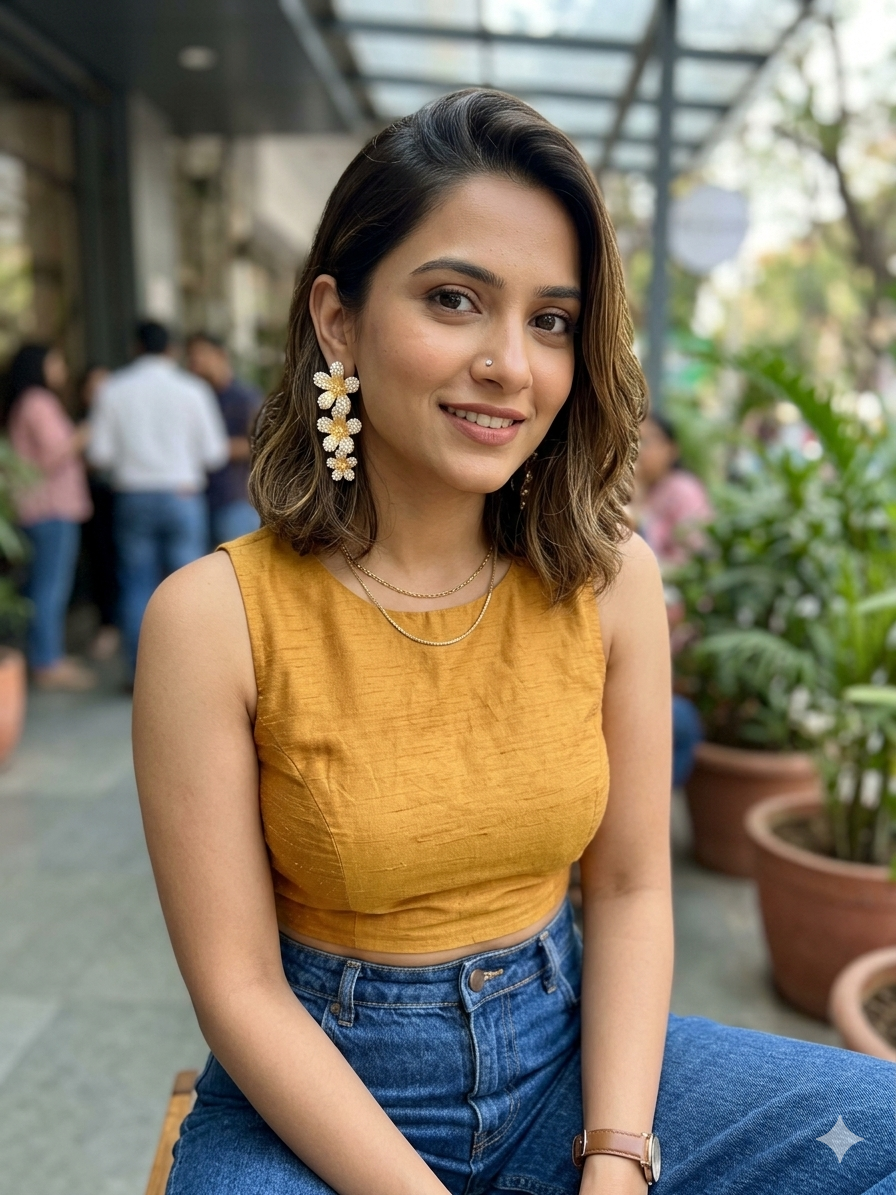 Triple Flower Danglers