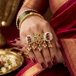 Meenakari Statement Ring