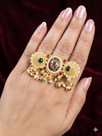Kashmiri Triple Finger Ring