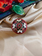 Midnight Bloom Meenakari