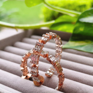Rose Mosaic Hoops