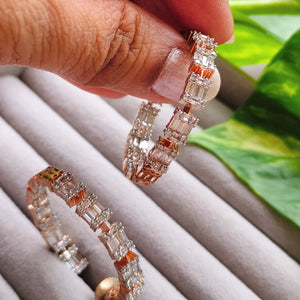 Rose Mosaic Hoops