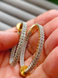 Frost & Gold Hoops