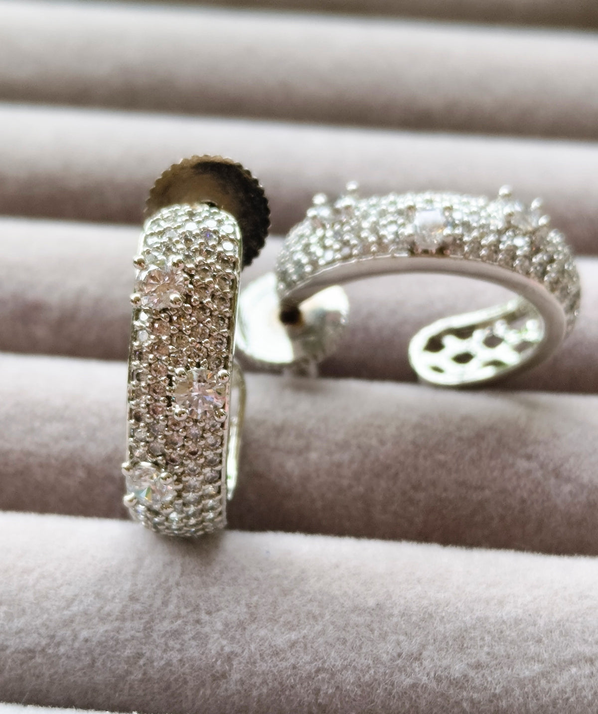 SILVER TONE BALI OR HOOP EARRINGS