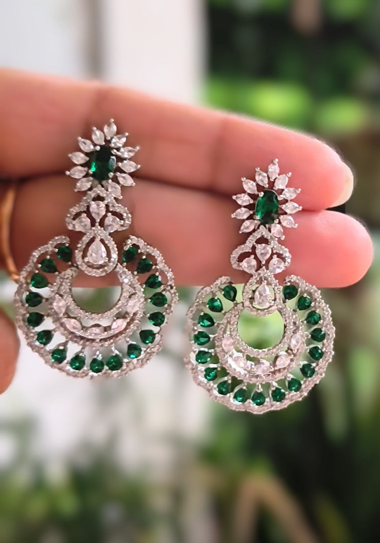 Silver CZ Earrings
