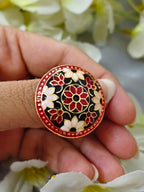 Midnight Bloom Meenakari